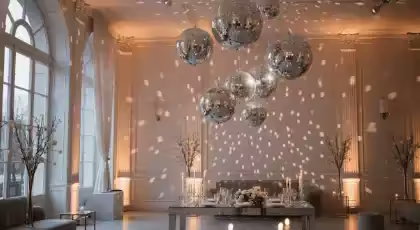 Renta de Bolas Disco para Bodas Vintage