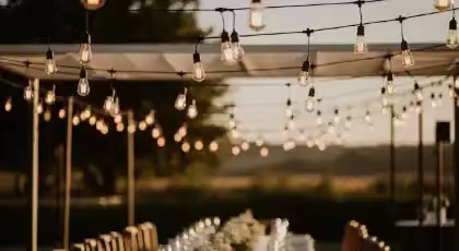 Guirnaldas de Luces para Bodas Románticas en CDMX