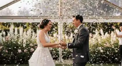 Máquina de confeti para eventos