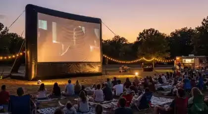 Pantalla inflable para eventos al aire libre