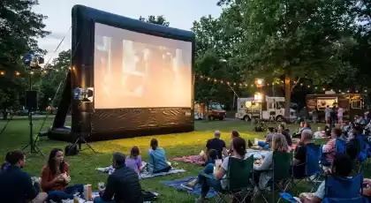 Outdoor Cinema Corporativo con Pantalla Inflable Profesional
