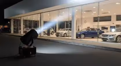 Renta de Luces de Búsqueda Sincronizadas para Eventos Masivos